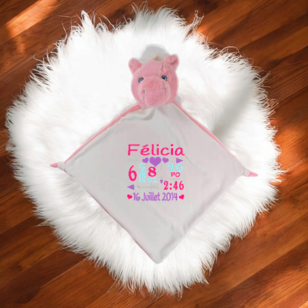 Licorne XL doudou Manoushka Création