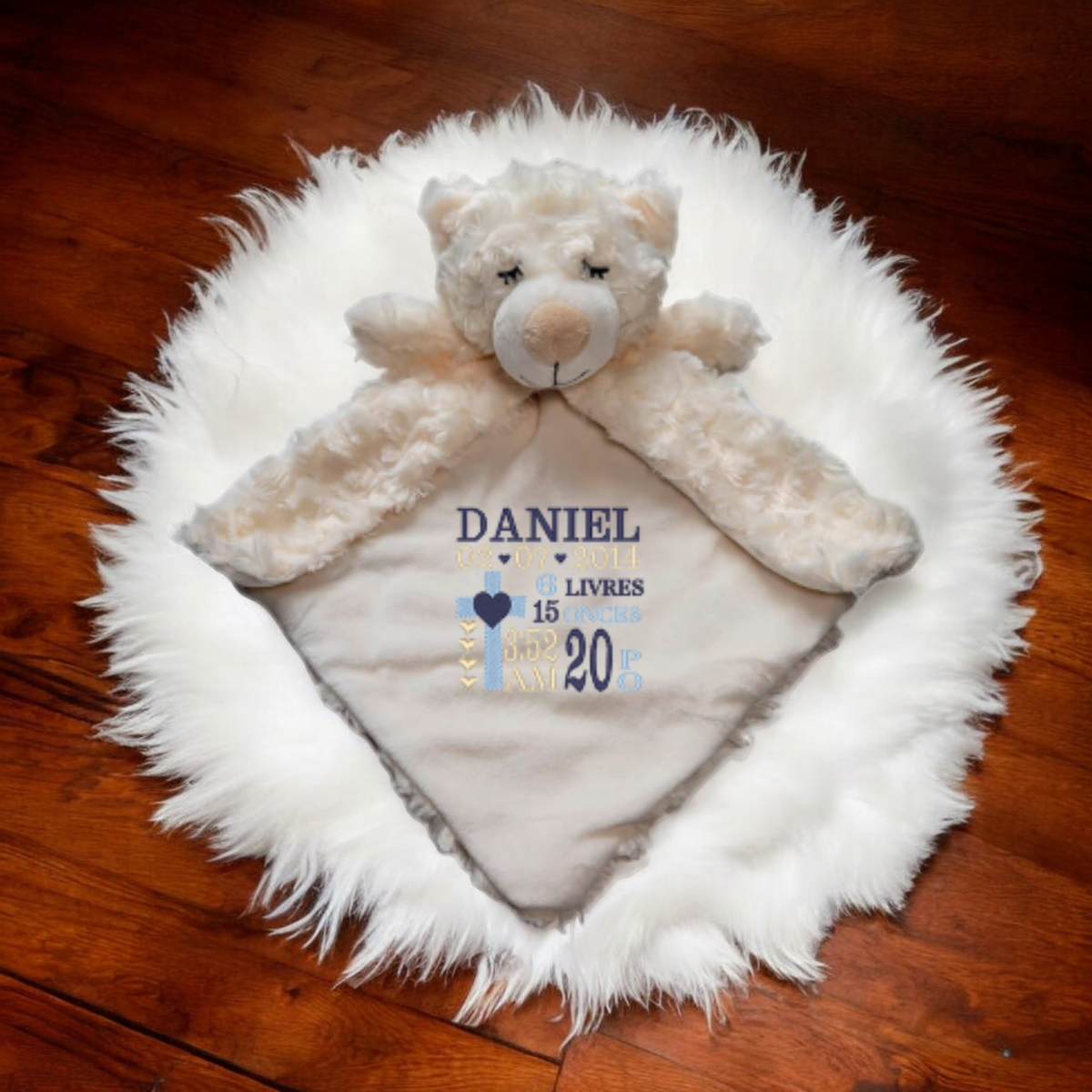 Ours ange / Angel Bear doudou Manoushka Création