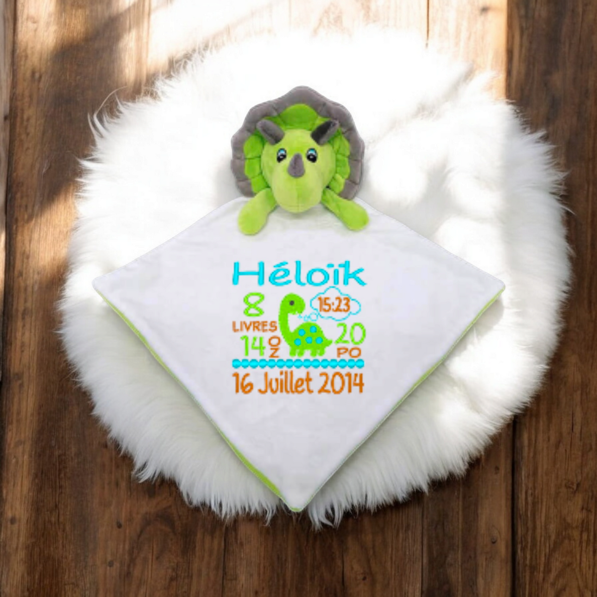 Triceratops doudou Manoushka Création