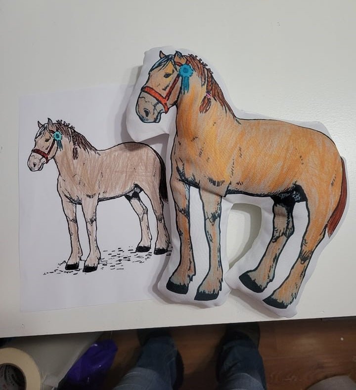 Coussin-Toutou - Personnalisé avec votre dessin - manoushkacreation