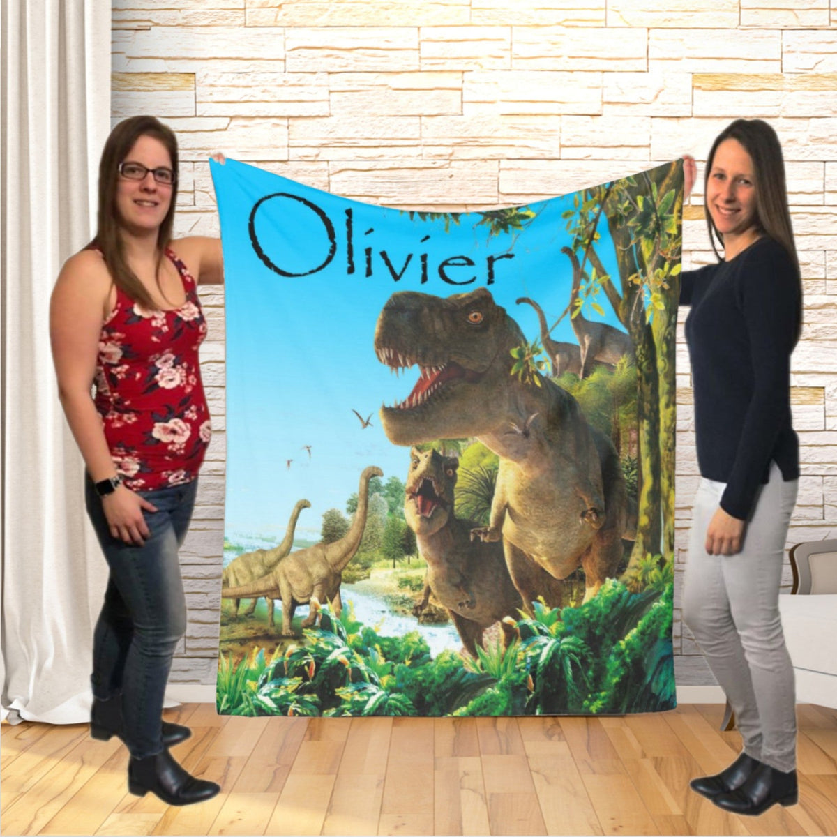 Couverture imprimée - Dino réel - manoushkacreation