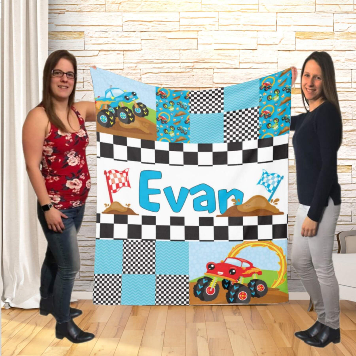 Couverture imprimée - Monster Truck Patchwork - manoushkacreation