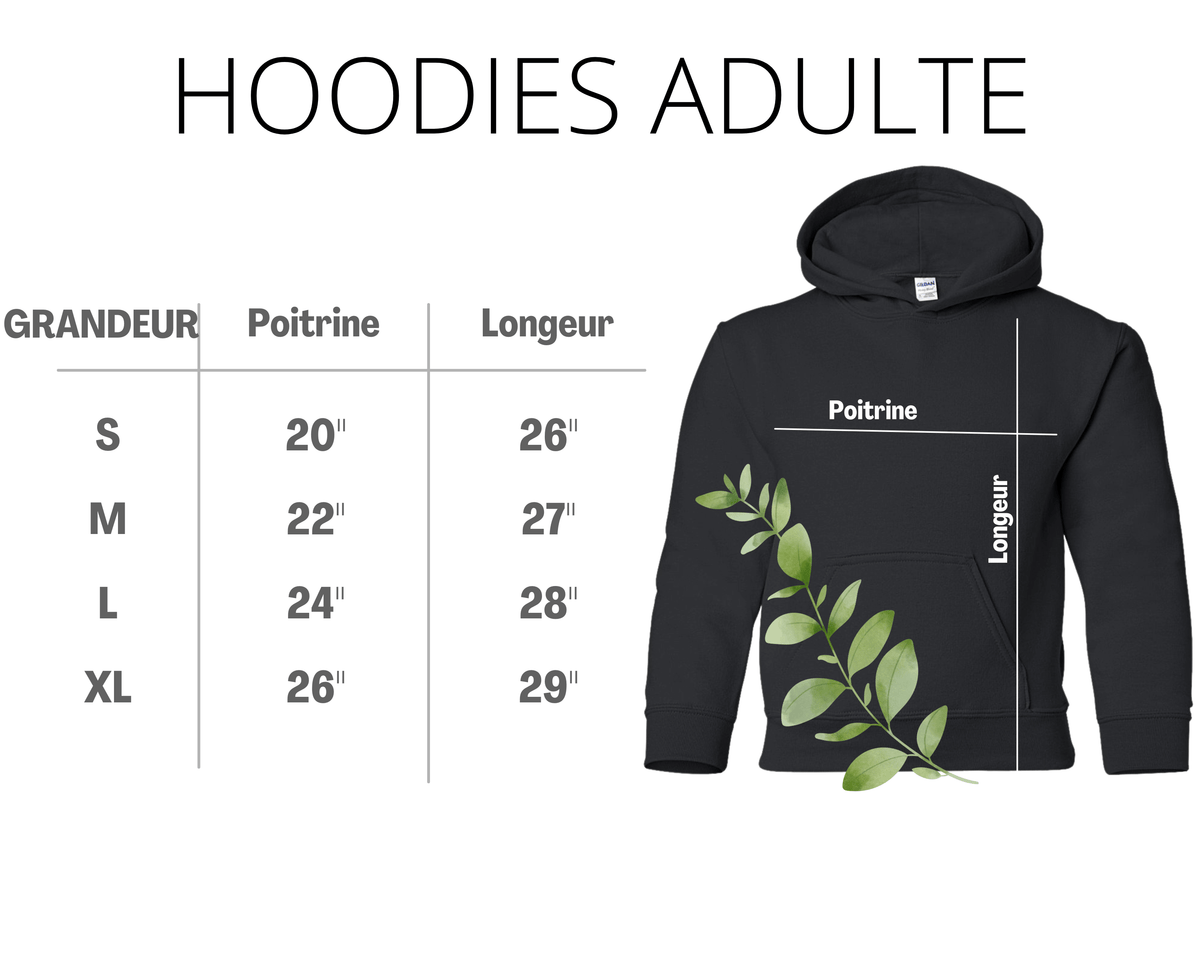 HOODIE ADULTE- Personnalisé avec votre demande spécial - manoushkacreation