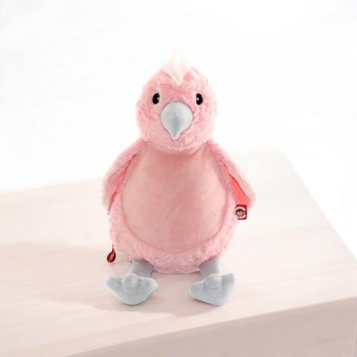 Peluche Cacatoès Corey Happy Horse - 24cm Blanc Et Jaune - Dès 12 Mois - Polyester Doux