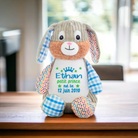 Lapin bleu sensoriel Manoushka Création