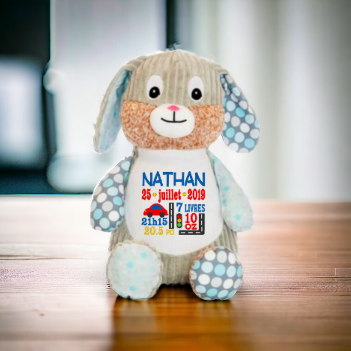 Lapin étoile sensorielle Manoushka Création