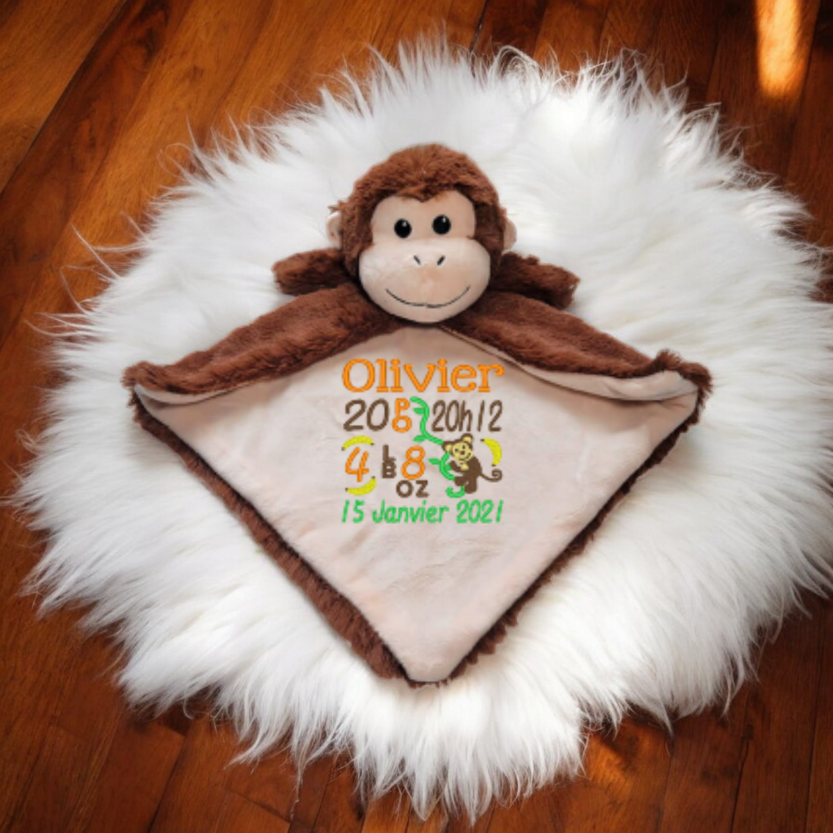 Singe / Monkey doudou Manoushka Création
