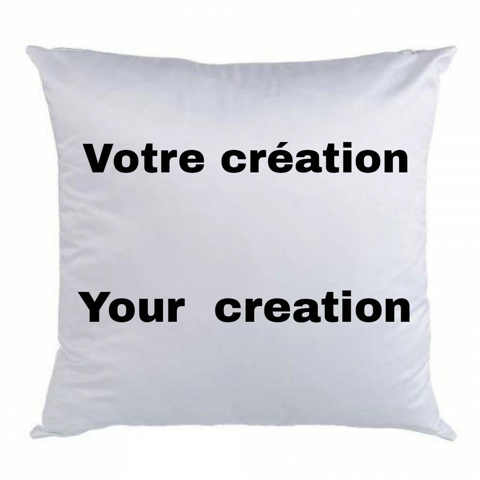 coussin a personnaliser avec votre création - manoushkacreation