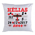 Coussin de naissance avion rouge - manoushkacreation