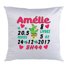 Coussin de naissance cactus fille - manoushkacreation