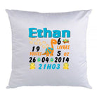 Coussin de naissance dino - manoushkacreation