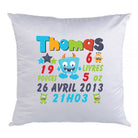 Coussin de naissance monstre garçon - manoushkacreation