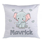 Coussin Éléphant gris coeur - manoushkacreation