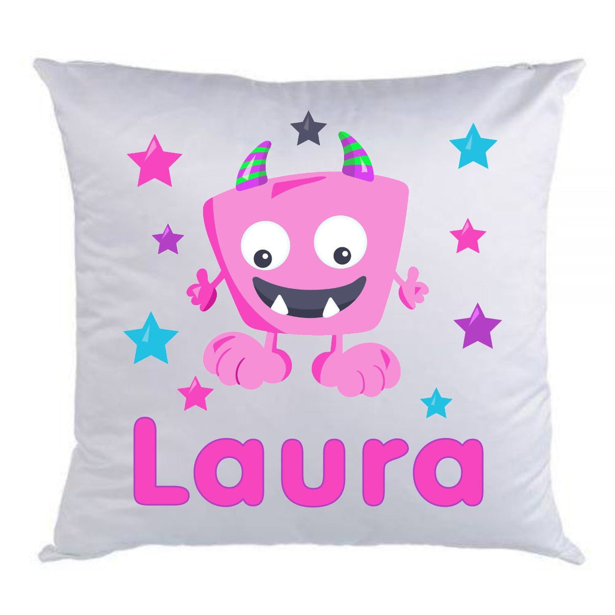 Coussin monstre rose - manoushkacreation