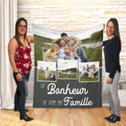 Couverture imprimée - 4 Photos - Le bonheur se crée en famille - manoushkacreation