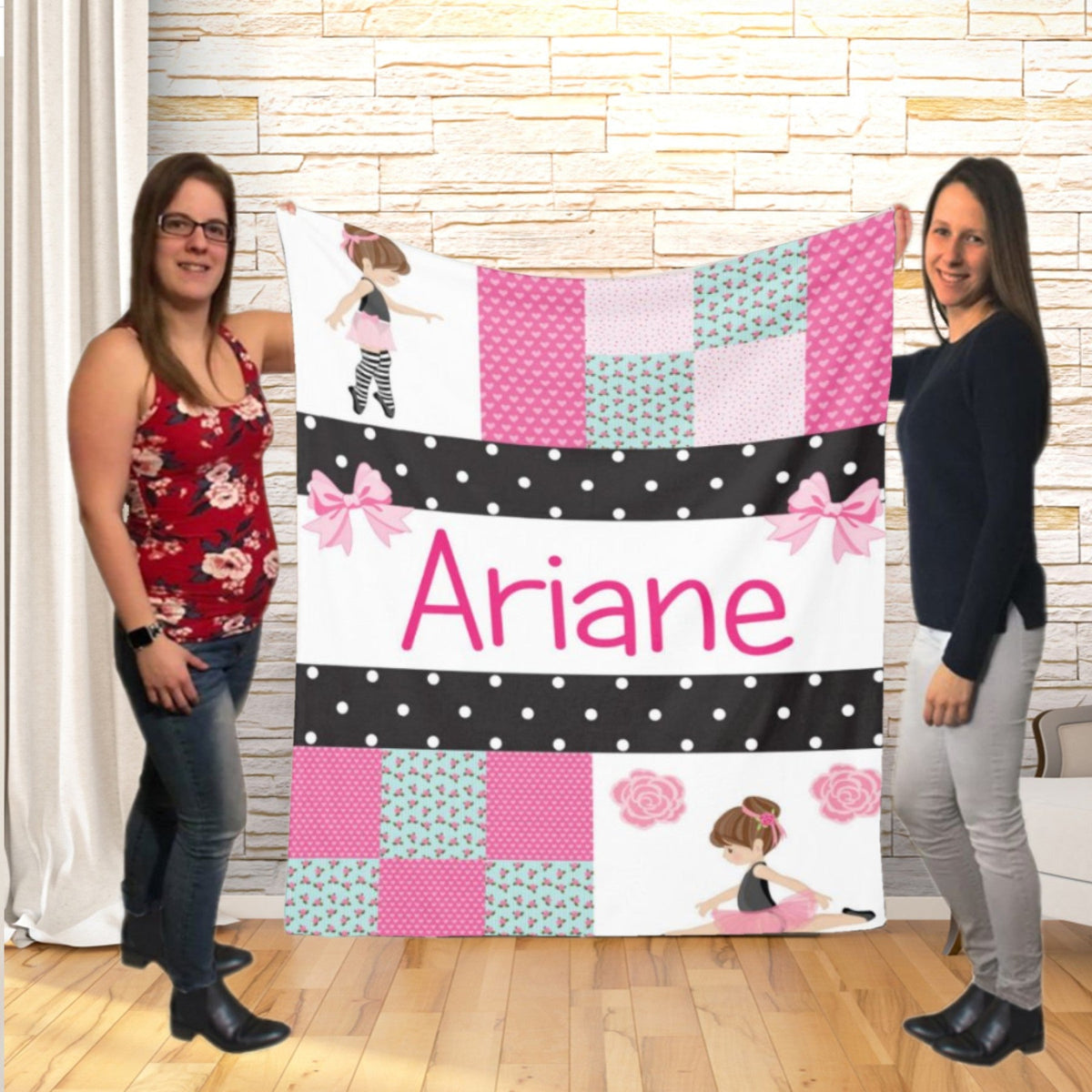 Couverture imprimée - ballerine Patchwork - manoushkacreation