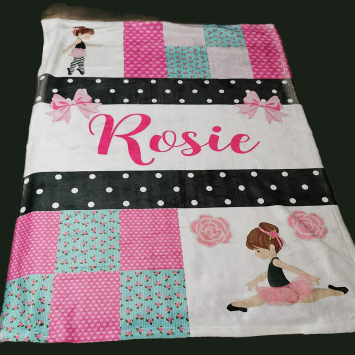 Couverture imprimée - ballerine Patchwork - manoushkacreation