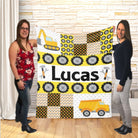 Couverture imprimée - Camion Patchwork - manoushkacreation