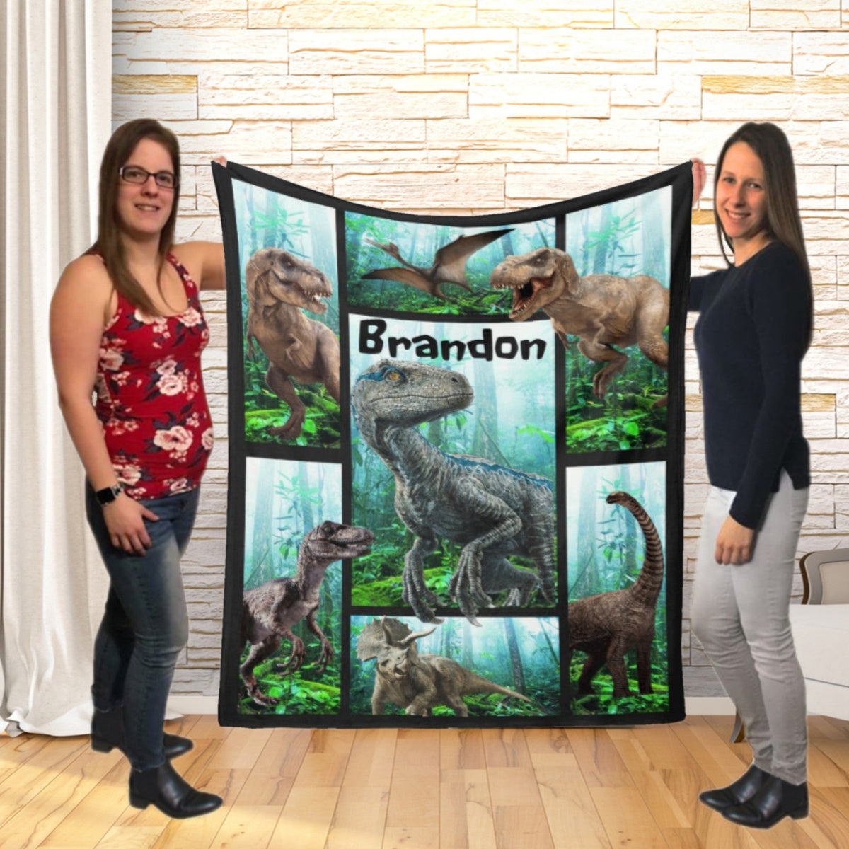 Couverture imprimée - dino 3D - manoushkacreation