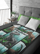 Couverture imprimée - dino 3D - manoushkacreation