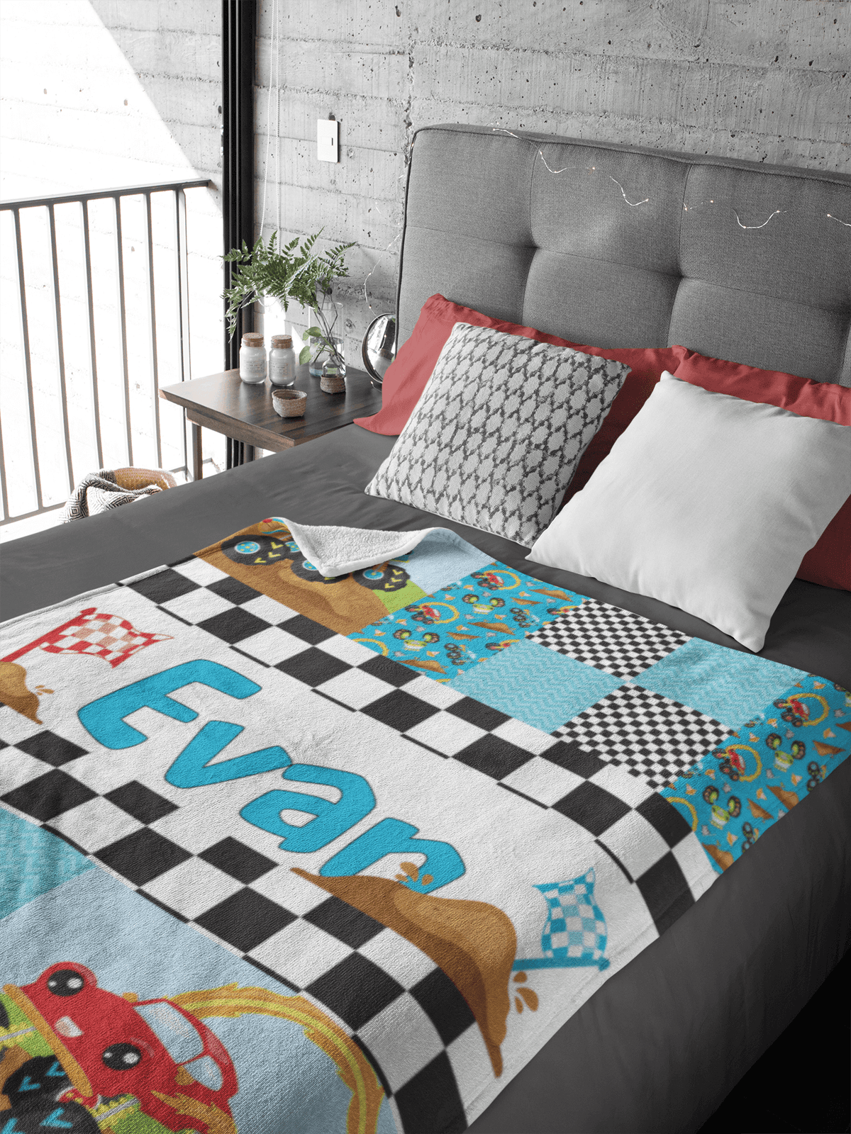 Couverture imprimée - Monster Truck Patchwork - manoushkacreation