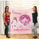Couverture imprimée - Princesse et carrosse Aquarelle - manoushkacreation