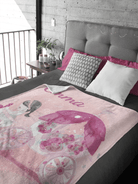Couverture imprimée - Princesse et carrosse Aquarelle - manoushkacreation