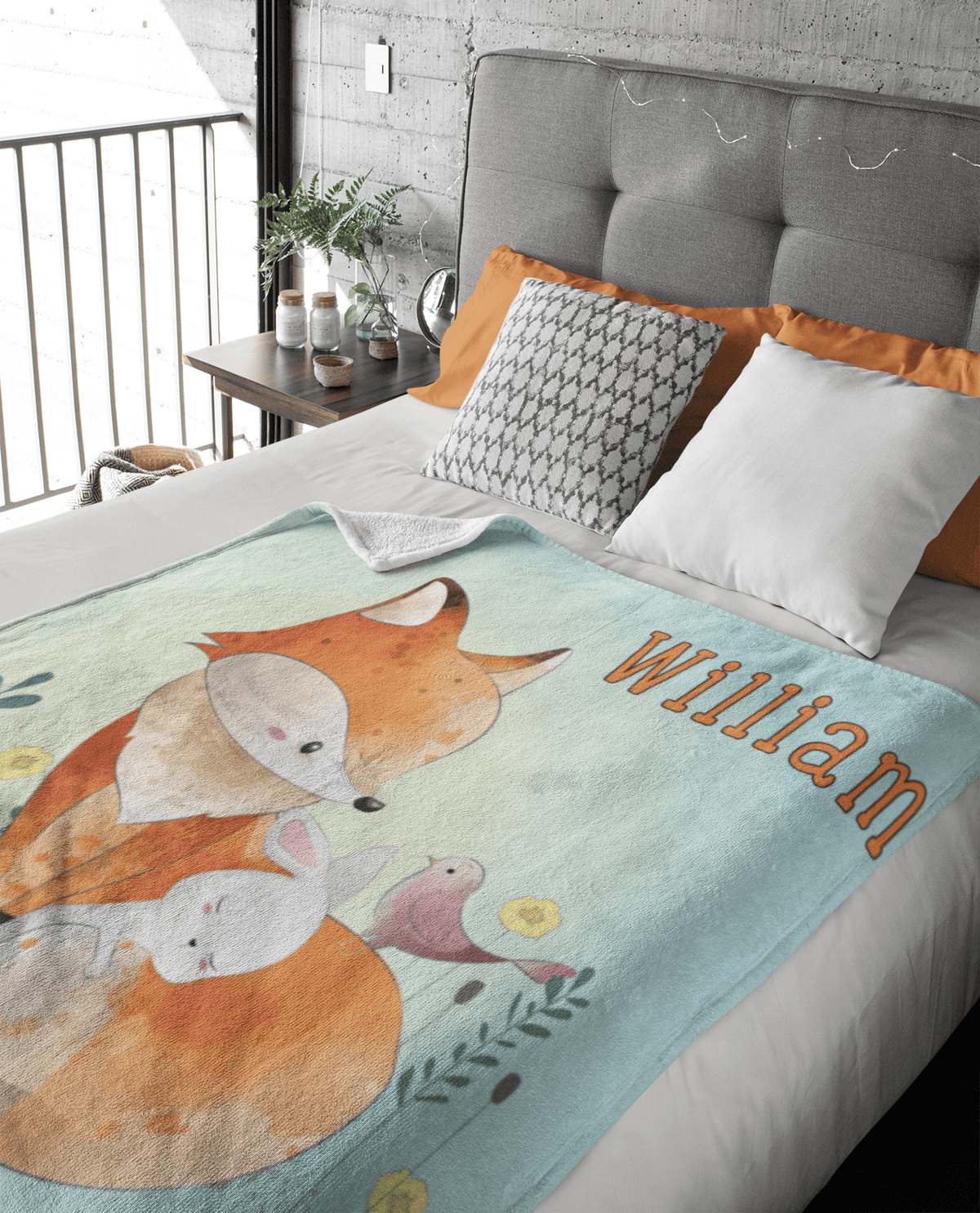 Couverture imprimée - Renard Aquarelle - manoushkacreation