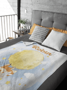 Couverture imprimée - Renard lune Aquarelle - manoushkacreation