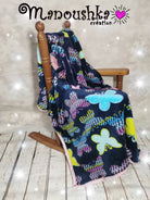 Couverture/doudou Papillons - manoushkacreation