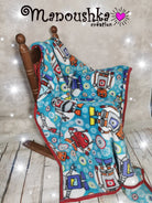 Couverture/doudou Robots - manoushkacreation
