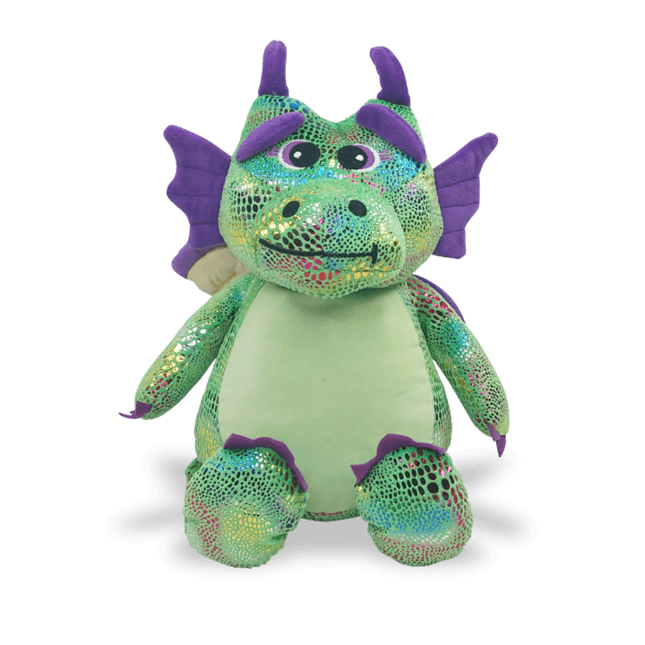 Peluche Dragon vert 35 cm - La Magie des Automates