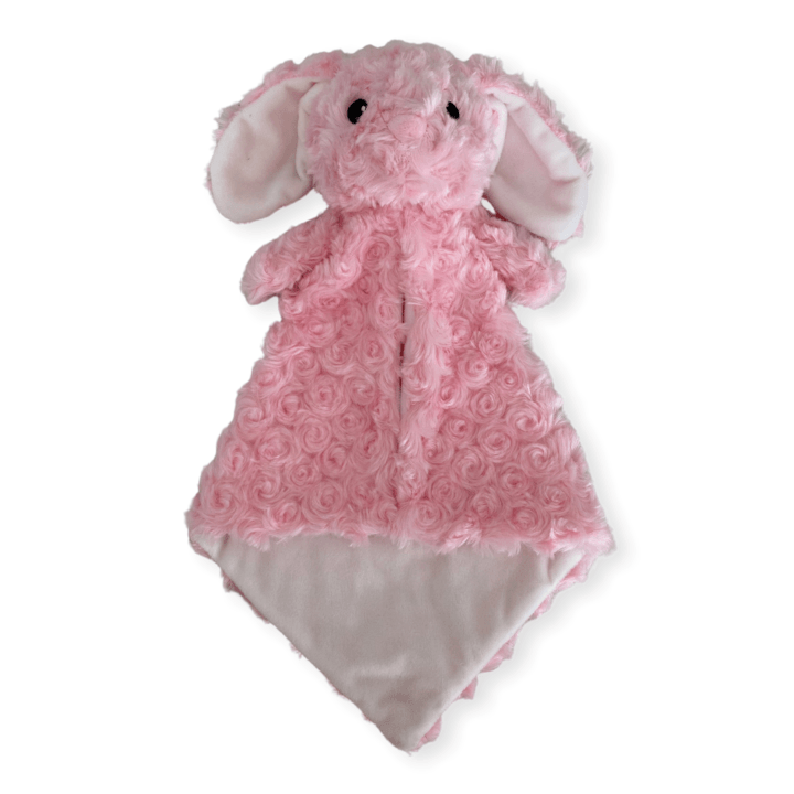 Lapin Rose doudou - manoushkacreation