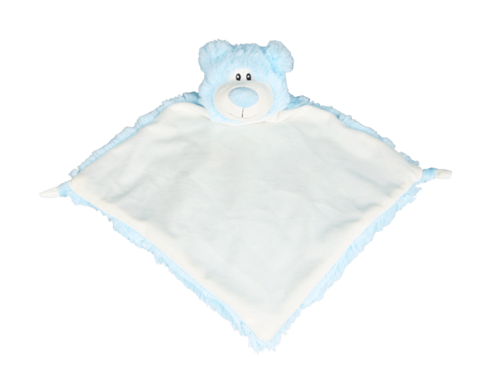 Ours bleu doudou - manoushkacreation
